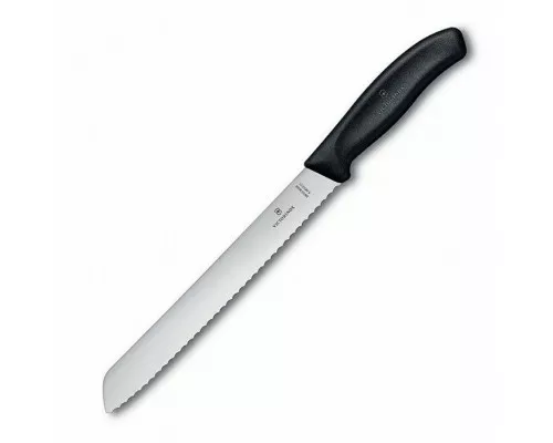 Swiss classic, кондитерский нож, волнистый, 26 см, черный, блистер, Victorinox, 6.8633.26B Swiss classic, кондитерский нож, волнистый, 26 см, черный, блистер, Victorinox, 6.8633.26B