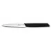Pāra nazis, taisna mala, 10 cm, melns, Victorinox, 6.9003.10