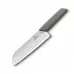 Swiss modern, нож сантоку, рифленая кромка, 17 см, оливковый, блистер, Victorinox, 6.9056.17K6B