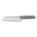 Swiss modern, нож сантоку, рифленая кромка, 17 см, оливковый, блистер, Victorinox, 6.9056.17K6B