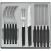 Swiss modern, столовый набор ножей для стейка, 12 предметов, черный, Victorinox, 6.9093.12W.12