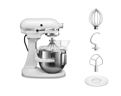 KitchenAid 5KPM5EWH 4.8l planetārais mikseris ar statīvu un nolaižamu bļodu 4.8l planetārais mikseris ar statīvu un nolaižamu bļodu