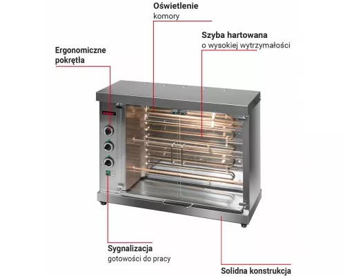 Elektriskais rotācijas cepeškrāsnis 12 cāļiem, 7,5 kw, Kromet, 000.OE-12NC Elektriskais rotācijas cepeškrāsnis 12 cāļiem, 7,5 kw, Kromet, 000.OE-12NC