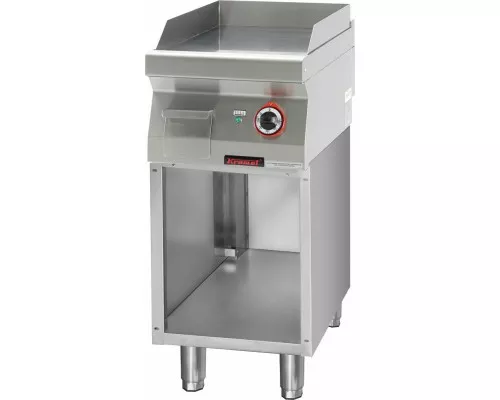 Gluda, hromēta grila plāksne, 400 mm, 4,8 kw, uz atvērta korpusa pamatnes, Kromet, 700.PBE-400G.S Gluda, hromēta grila plāksne, 400 mm, 4,8 kw, uz atvērta korpusa pamatnes, Kromet, 700.PBE-400G.S