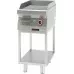 Hromēta rievota grila plāksne 400 mm 4,8 kw uz skeleta pamatnes, Kromet, 700.PBE-400R.T