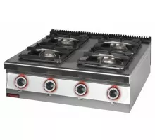 4-конфорочная газовая плита 1x4,5квт + 1x7,5квт + 2x9,0 квт, Kromet,  900.KG-4