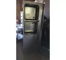 Table with double sink, used