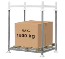 Manurack Small 154.5cm x 118cm x 31cm galvanized N