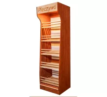 Bakery rack T H-200cm L-60cm G-50cm plexiglass LED lighting wild pear N