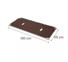 Plaukts ziedu ratiņiem L-130 cm G-55 cm saplāksnis metāla sānu profili N