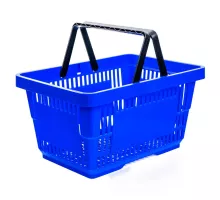 Shopping basket H-22 cm L-30 cm G-43 cm Volume 22L blue N