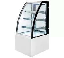 Pastry showcase CLARA S60 S-60cm G-70 cm H-140 cm white N