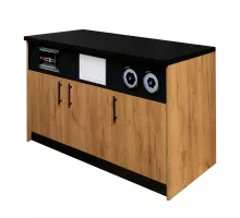 Coffee maker cabinet module H-92 cm L-154 cm G-60 cm craft oak N