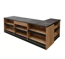 Veikala tirdzniecības lete H-87 cm L-360 cm G-60 cm ozola amats N