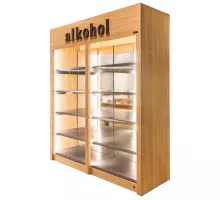 Alkohol plaukts H-248 cm L-207.5 cm G-72 cm sonoma ozols N