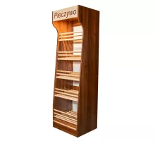 Baking rack T H-200cm L-60cm G-50cm plexiglass LED lighting walnut eco N