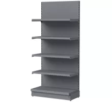 Shelving unit Mercurius wall-mounted H-170 cm L-103 cm G-47/4x47 cm (GC-55 cm) graphite base module N