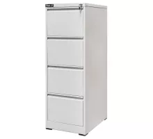 Metal file cabinet J-4/S 4 drawers A4 gray S-46 cm G-64 cm H-133 cm collapsible N