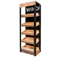 Vīna plaukts H-205 cm L-86.5 cm G-58.5 cm ozols kraft N