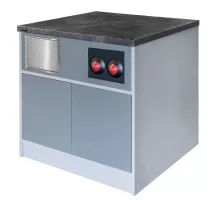 Cabinet for coffee machine H-86 cm L-80.5 cm G-76 cm ash-colored N