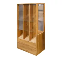 Veikala vitrīna cepumiem un konfektēm H-137 cm L-67 cm G-44 cm ozols kraft N