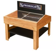 Reklāmas maizes statīvs H-138.5 cm L-122 cm G-98.5 cm ozols kraft N