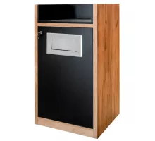 Atkritumu tvertne ar paplātes turētāju H-120 cm L-62 cm G-58 cm ozols kraft N