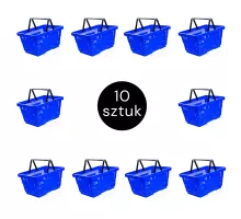 Shopping cart H-22 cm L-30 cm G-43 cm Capacity 22L blue (set of 10 pcs.) N