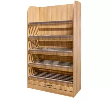 Dārzeņu un augļu plaukts H-200 cm L-100 cm G-50 cm amerikāņu ozols N