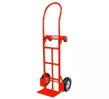 2-in-1 red two-wheeled warehouse trolley, load capacity 250 kg, cardboard N
