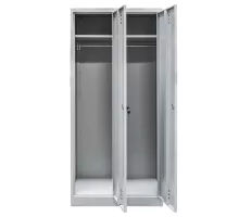 BHP apģērbu skapis J-80 2 durvju pelēks S-80 cm G-50 cm H-180 cm skrūvēts N