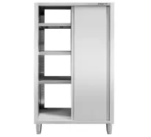 Stainless steel pass-through cabinet S-80 cm G-50 cm H-180 cm N