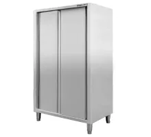 Two-door folding stainless steel cabinet S-100 cm G-60 cm H-180 cm N