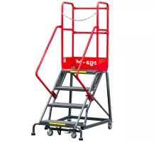 Mobile warehouse ladder H-102 cm 4 steps N