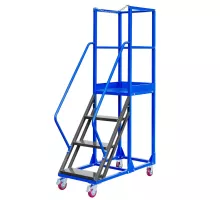 Standard mobile warehouse ladder H-100 cm 4 steps N