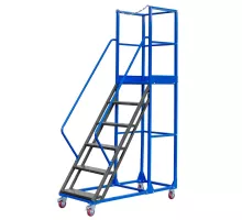 Standard mobile warehouse ladder H-150 cm 6 steps N