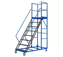 Mobile warehouse ladder STANDARD H-200 cm 8 steps N