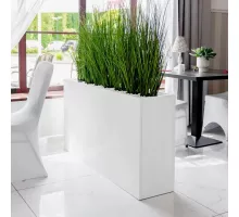 Ziedu kaste H-70 cm L-135 cm G-30 cm Spogulis Baltā Glancētā N