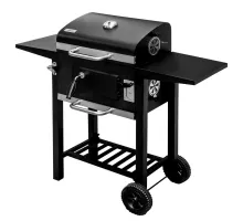 Garden charcoal grill 2x side table 42x30 N