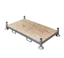 Large rack 202.5cm x 118cm x 31cm galvanized + base made of plywood N