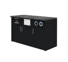 Cabinet for coffee machine H-92 cm L-154 cm G-60 cm black N