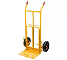 Vienkāršs dzirnavu ratiņš ar izvelkamu platformu (MTP003450) 250kg dzeltena kartona N