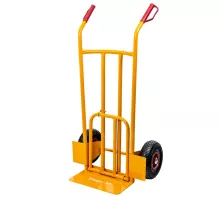 Concave mill trolley with folding platform (MTP003451) 200kg yellow box N