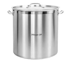 Augsts profesionālais gastronomijas katls ar vāku 71l diam. 45 cm x h 45 cm N