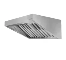 Slīps nerūsējošā tērauda tvaika nosūcējs S-120 cm G-70 cm H-50 cm N