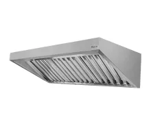 Slīpais nerūsējošā tērauda gastronomijas pārsegs S-200 cm G-70 cm H-50 cm N