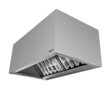 Stainless steel kitchen extractor hood S-120 cm G-100 cm H-50 cm N