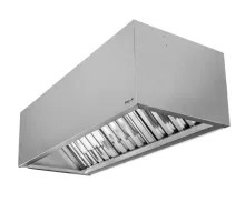 Profesionālais tērauda tvaikasūcējs S-150 cm G-100 cm H-50 cm N