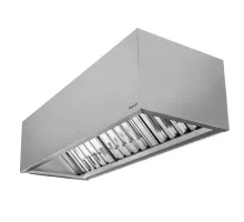 Industrial stainless steel box-type kitchen hood S-180 cm G-70 cm H-50 cm N
