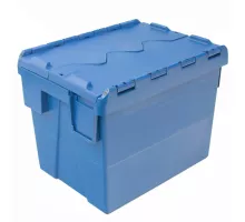 Slēgtais transporta konteiners S-40 cm G-30 cm H-30,6 cm plastmasa zils (SPK4332) N